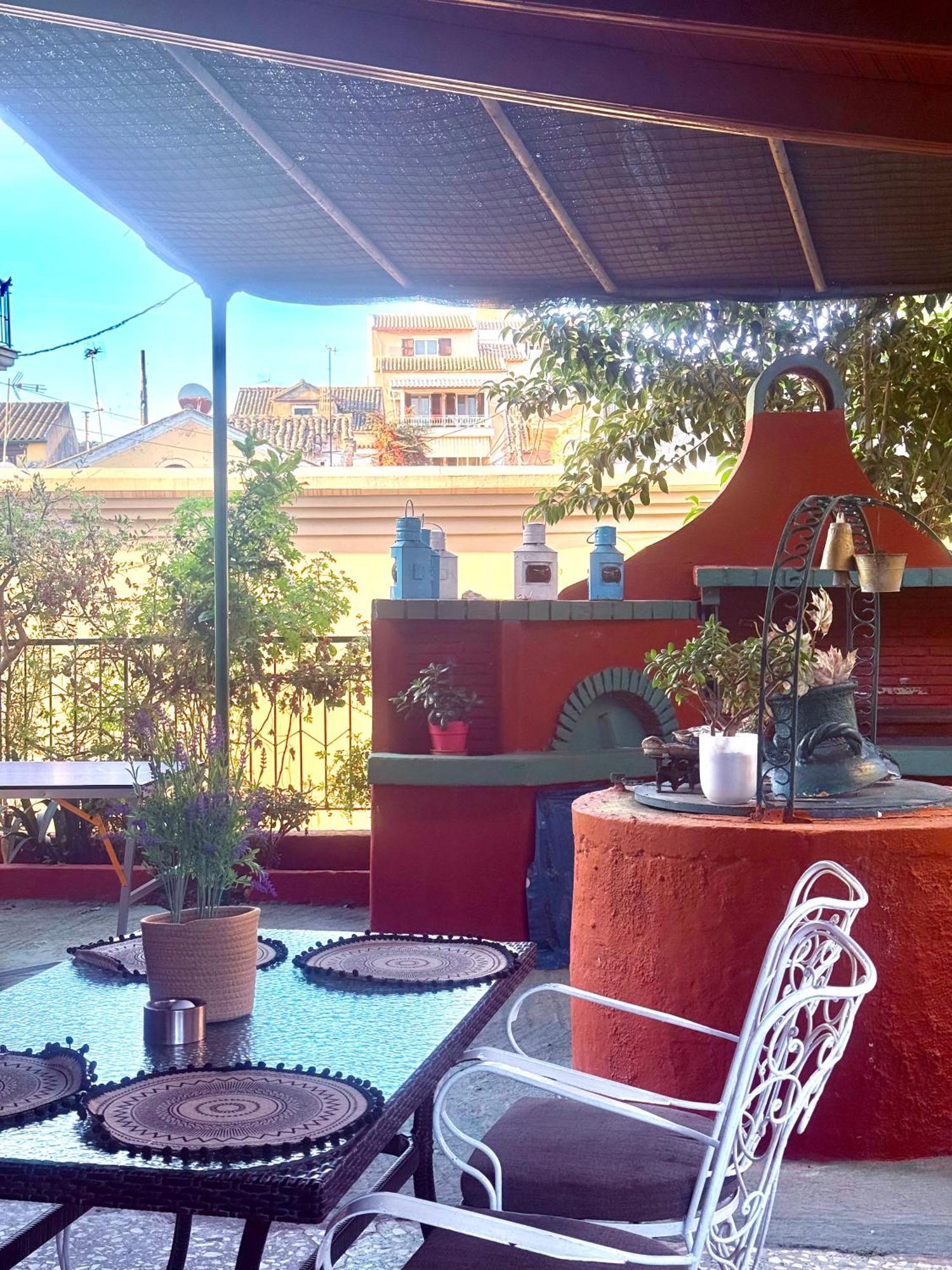 شقة Fay'S Barbeque Garden House -Family Activities Corfu Port المظهر الخارجي الصورة